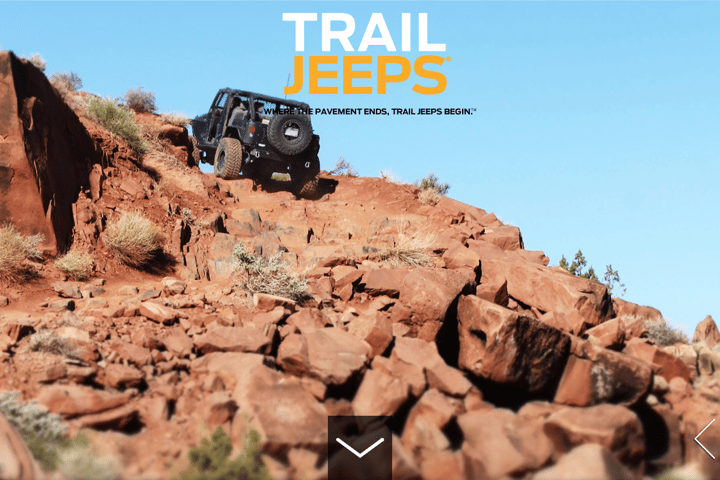 Trail Jeeps website preview